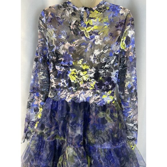 NEW Olvi's Printed Lace with Soft Tulle A-Line Midi Dress $1,720 - Picture 7 of 12